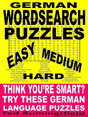 cover image of German Word Search Puzzles